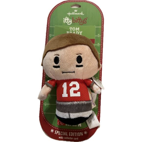HALLMARK ITTY BITTYS TOM BRADY Tampa Bay Buccaneers Special Edition Plush *NEW* - Picture 1 of 8